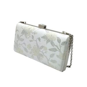 La Regale Eleanor Floral Print Minaudière (box clutch)